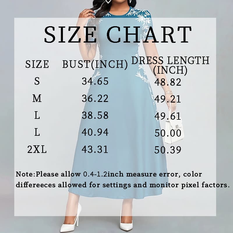 Women's Elegant Short Sleeve Maxi Dresses Casual Empire Waist Long Dress 3
