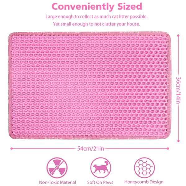Double Layer Rice Shaped Cat Litter Pad 4