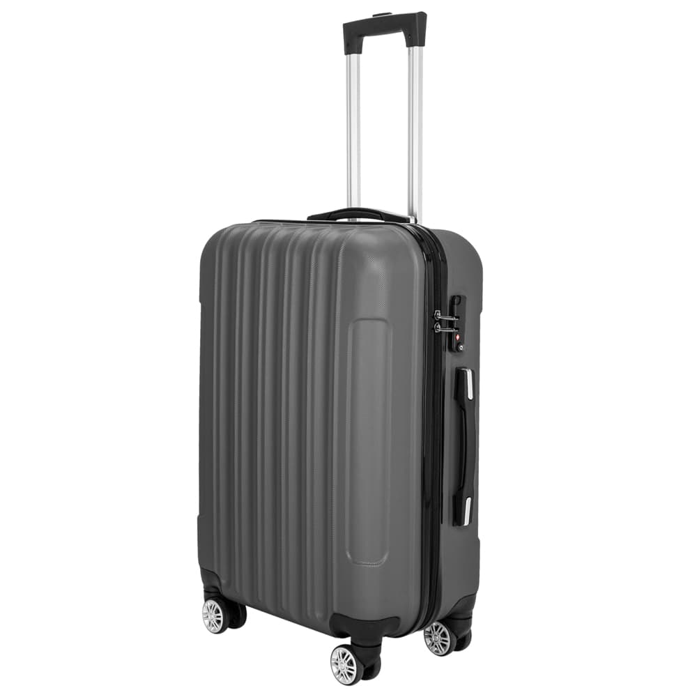 Vertical 3-in-1 Swivel Wheel With Handle Trolley Case 20in 24in 28in ABS Aluminum Alloy Trolley Classic Color - Dark Gray 4