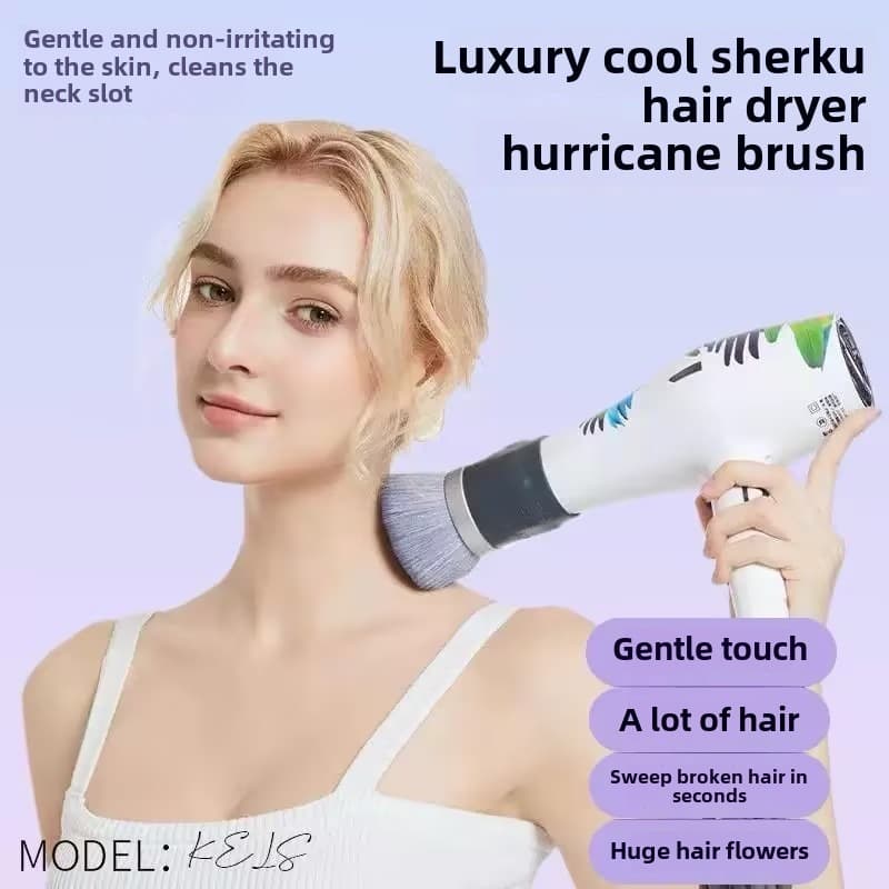 A Hairbrush For Hair Dryers. It Is A Hairbrush Used In Barbershops With Soft Bristles. It Is Compatible With Hair Dryers With A Diameter Of 4 To 5.5 Cm. 4
