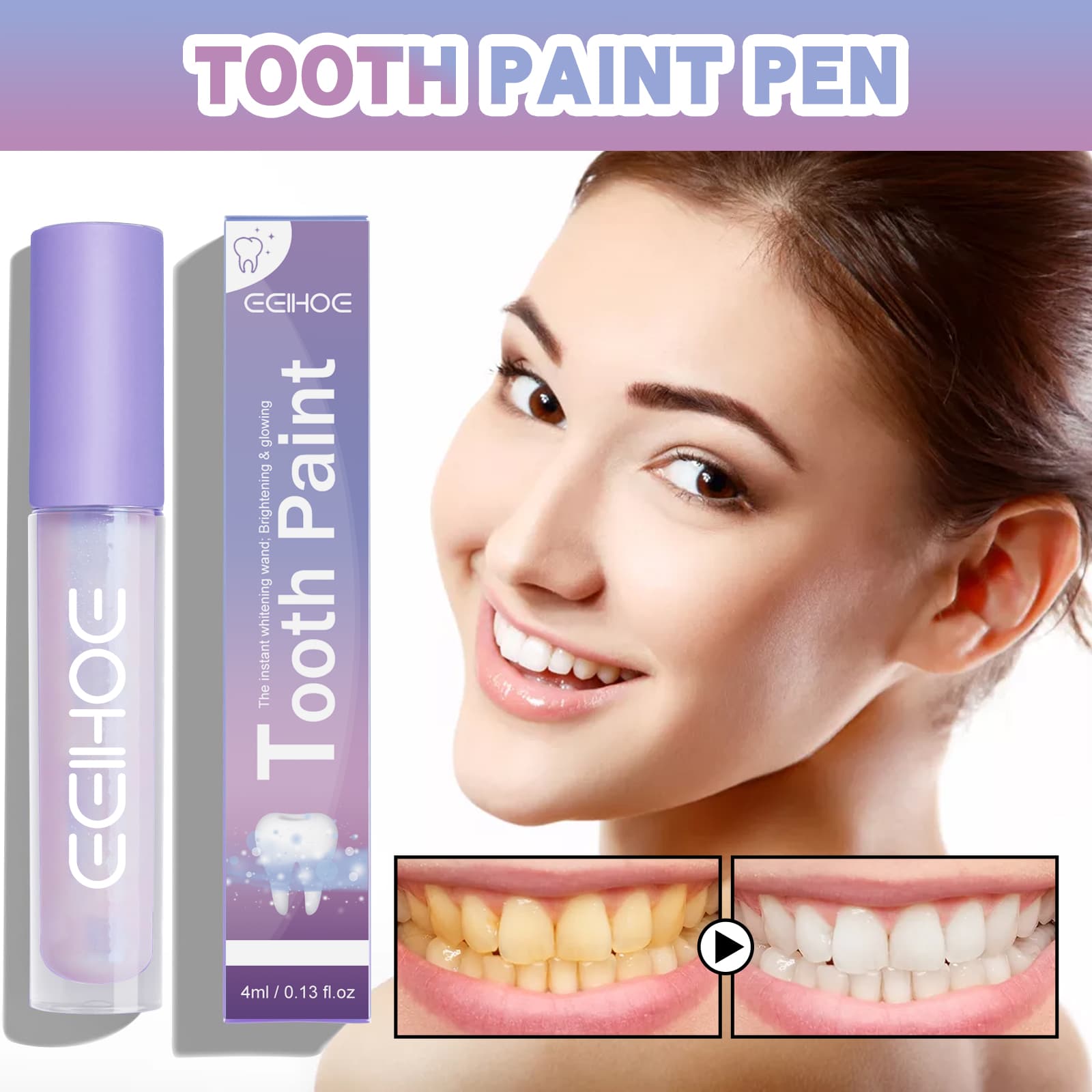 Night Teeth Whitening Pen, Teeth Stain Remover Whitens Teeth 2