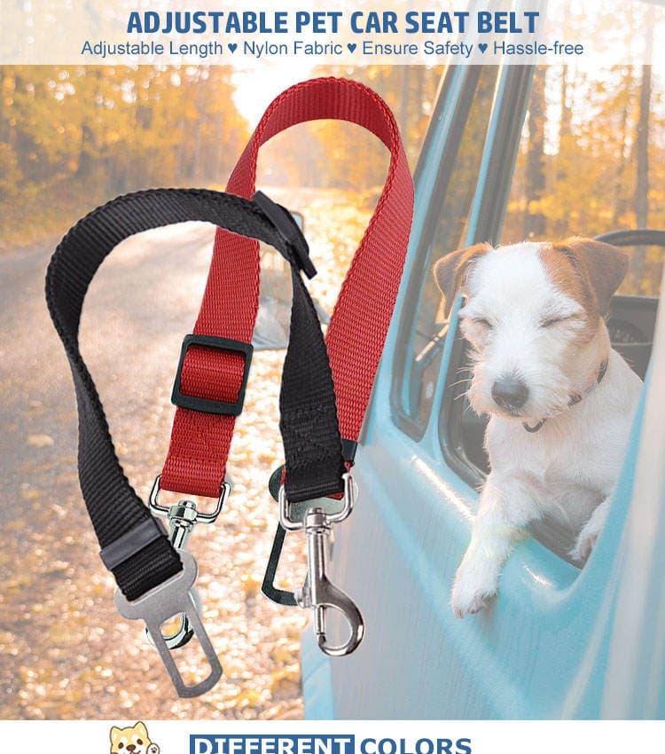 High Quality Durable Pet Cat Dog Vehicle Leash Nylon Adjustable Car Seat Dog Safety Belt Pet Leashes 4