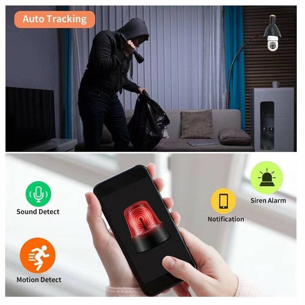 IR E27 Light Bulb Camera 1080P HD Wireless Wifi Smart Home Security Camera 2