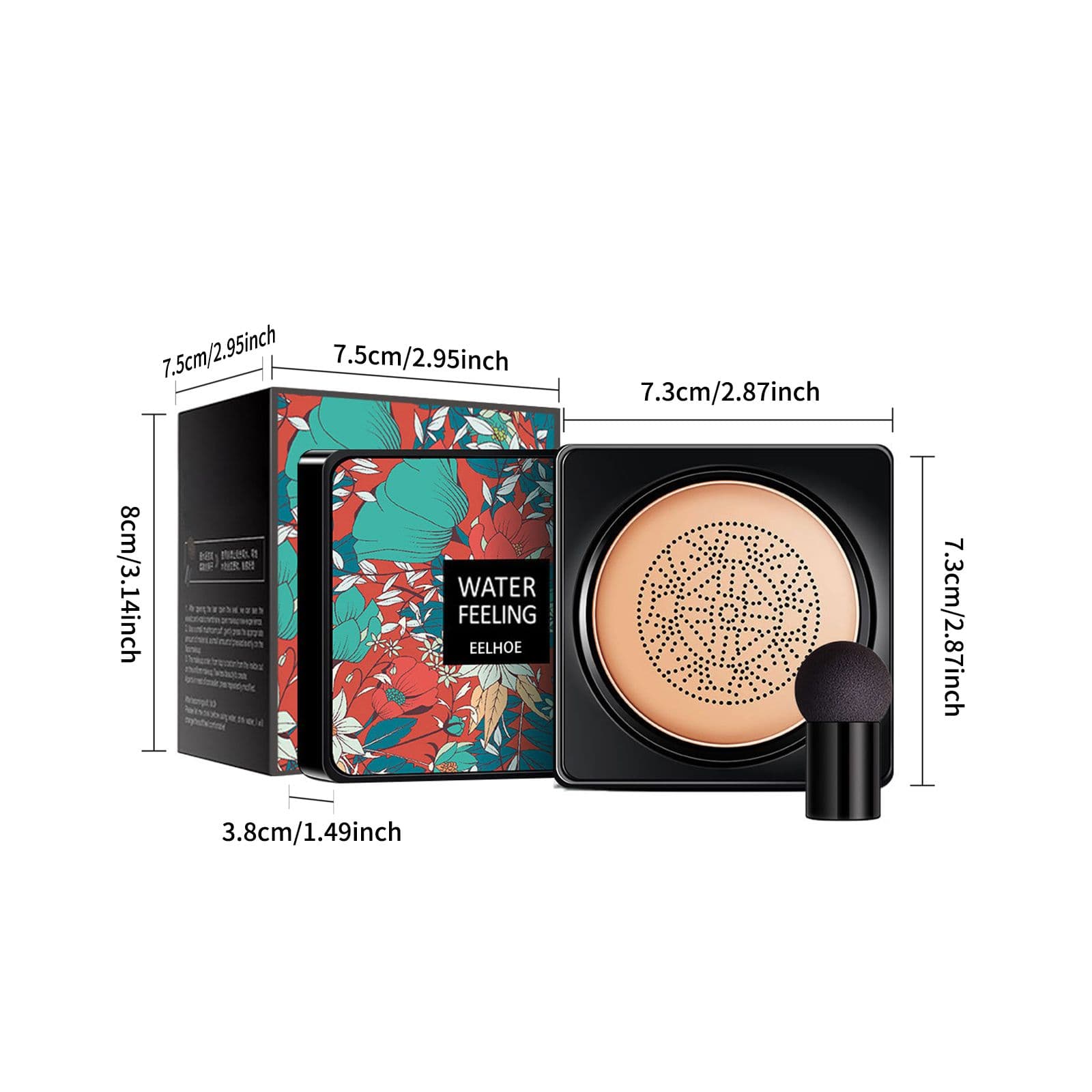 EELHOE Flawless Air Cushion BB Cream Mushroom Air Cushion Covers Blemishes, Waterproof, Sweat Proof And Non Shedding Makeup Pad BB Cream 4