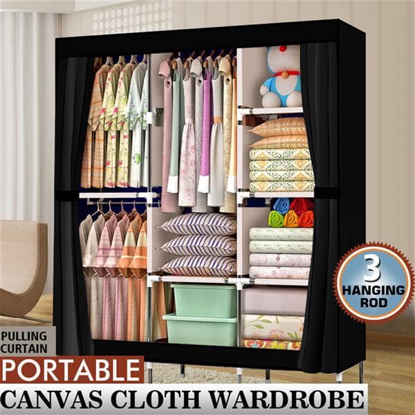 4-layer 8-grid Non-woven Fabric Wardrobe 3