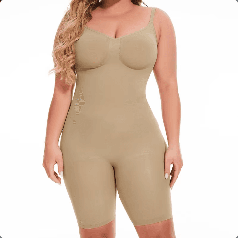 Dropship SEAMLESS Postpartum Abdomen Shapewear Sculpting Short Mid Thigh Slimming Body Shaper For Women Tummy Control Slimmer 3