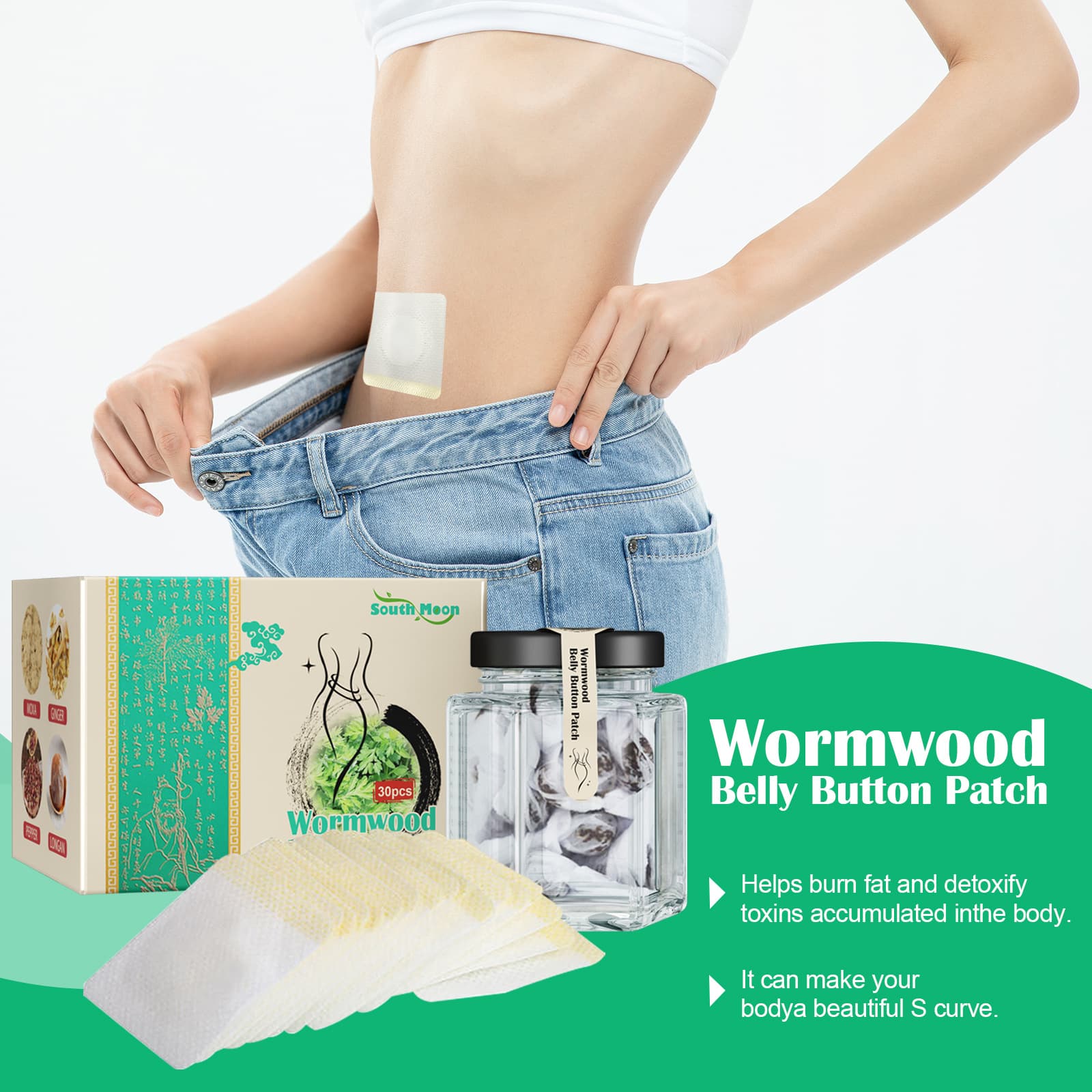 South Moon Detox Weight Loss Patch Weight Loss Herbal Abdominal Weight Loss Patch 2